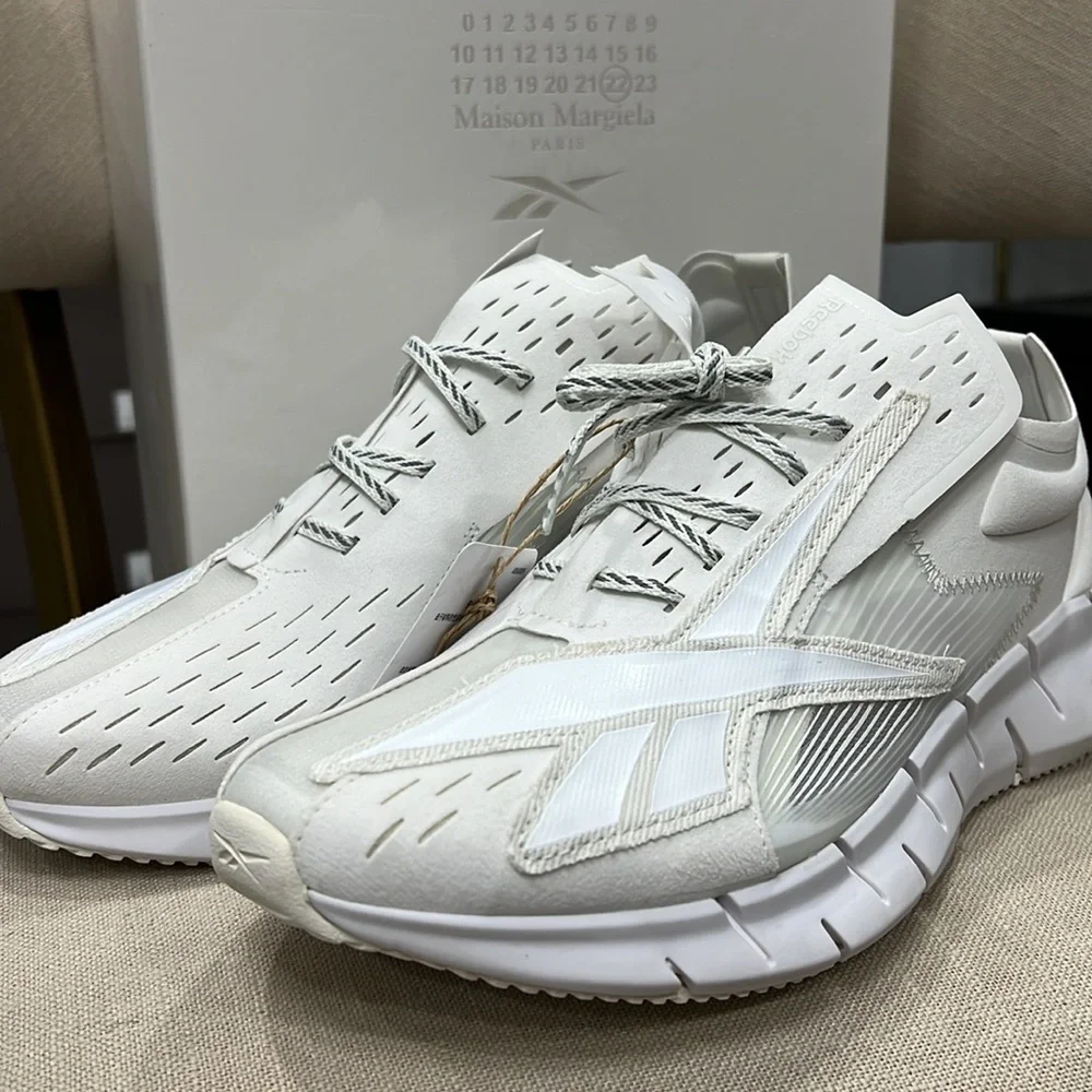 Maison Margiela x Reebok Zig 3-D Memory Of GW5008 White Sneakers - Picture 5 of 12